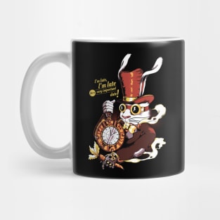 The Steampunk White Rabbit Mug